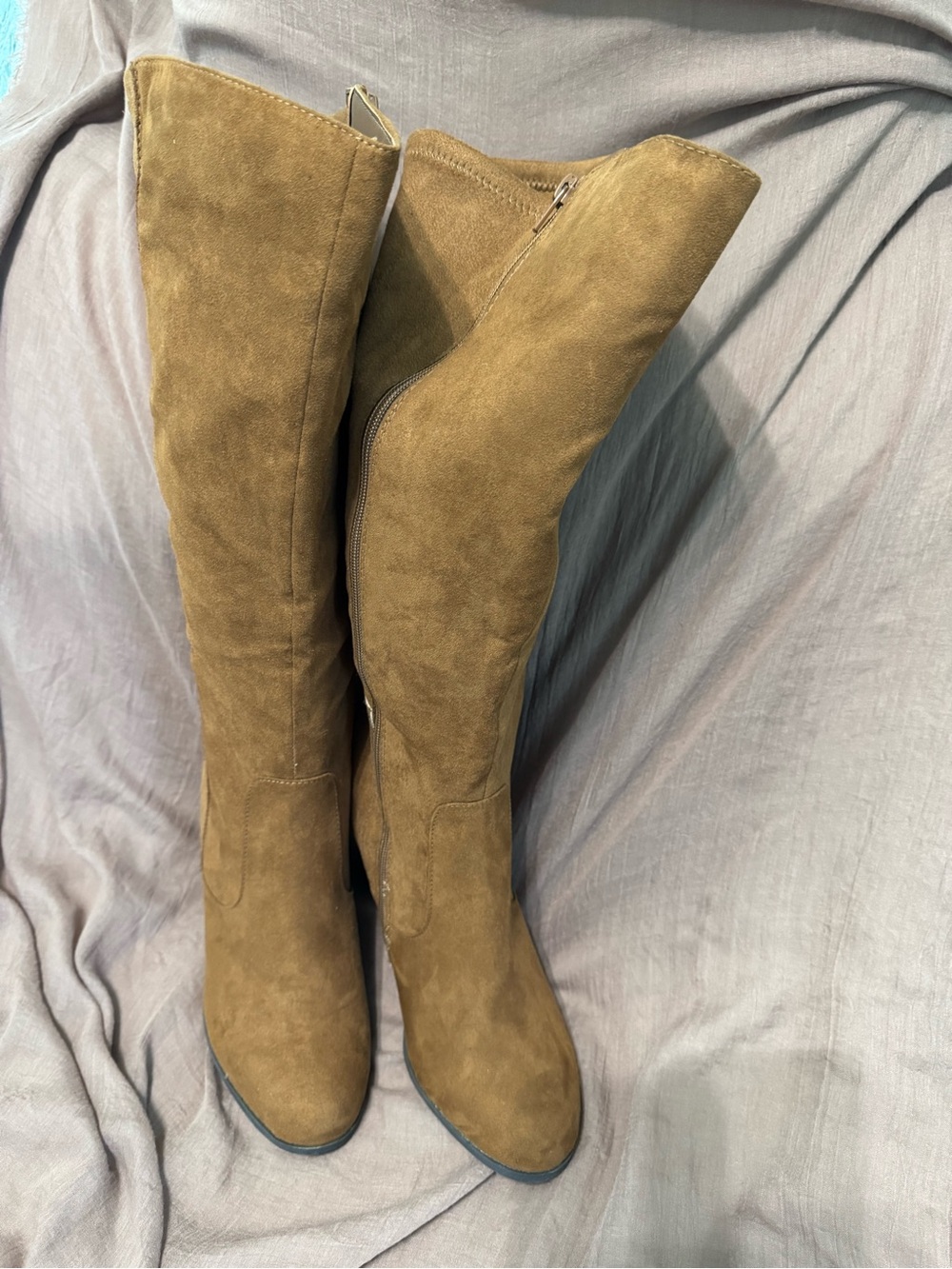 Style & Co. Tall Suede Over-The-Knee Boots in Brown